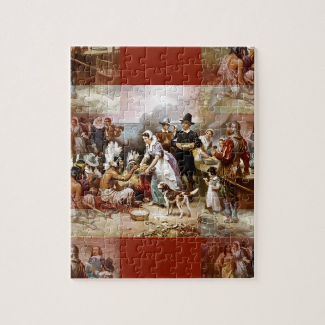 first thanksgiving jigsaw puzzle (Vertical)