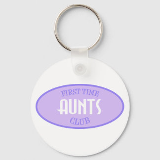 First Time Aunts Club (Purple) Keychain