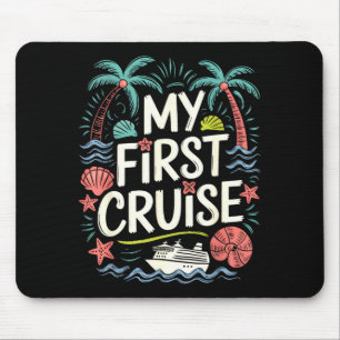 first time cruise family vacation ship trip 2025 mouse pad