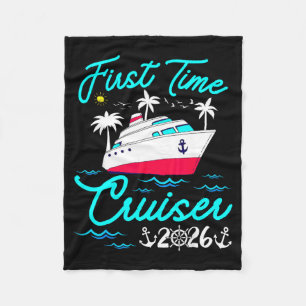 First Time Cruiser 2026 1st Cruise Vacation Family Fleece Blanket
