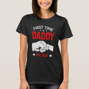First Time Dad 2023 Father s Day Promoted Daddy Me T-Shirt