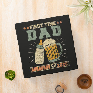 First Time Dad 2026 Expecting Baby Funny Binder