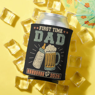 First Time Dad 2026 Expecting Baby Funny Can Cooler