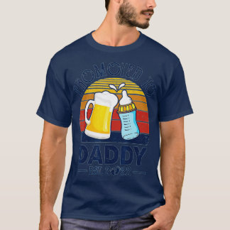 First Time Dad Promoted To Daddy 2022 Fathers Day T-Shirt