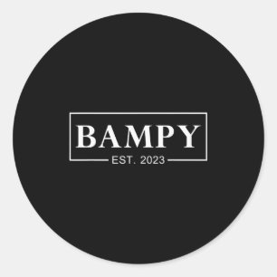 First Time Father For New Bampy Expecting Bampy 20 Classic Round Sticker