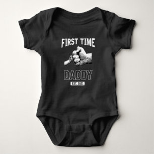 First Time Father New Dad 2021 Daddy Fathers Day Baby Bodysuit