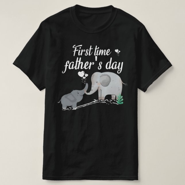 first time father's day T-Shirt (Design Front)