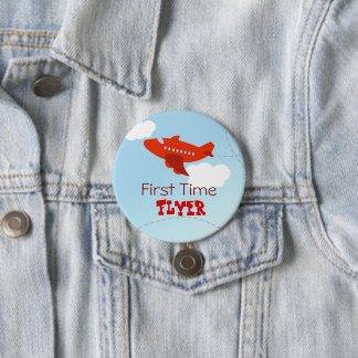 First Time Flyer 3 Inch Round Button