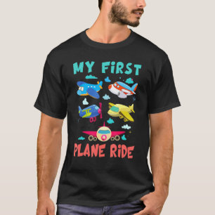 First Time Flying My First Airplane Ride Boys Gir T-Shirt
