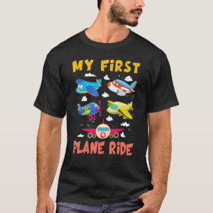 First Time Flying My First Airplane Ride Boys Gir T-Shirt