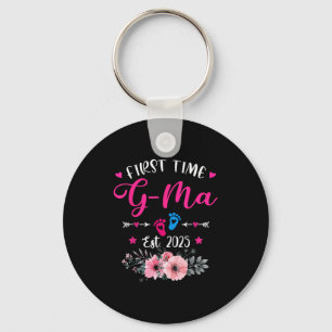 First Time G-ma 2025 Mother's Day Soon To Be Mom P Keychain