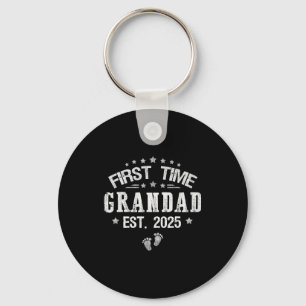 First Time Grandad Est 2025 Father S Day Promoted Keychain