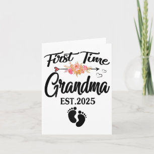 First Time Grandma 2025 Mothers Day Promoted To Gr Card