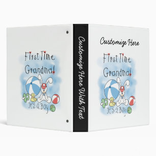 First Time Grandma of Boy Gifts Binder