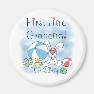 First Time Grandma of Boy Tshirts and Gifts Magnet