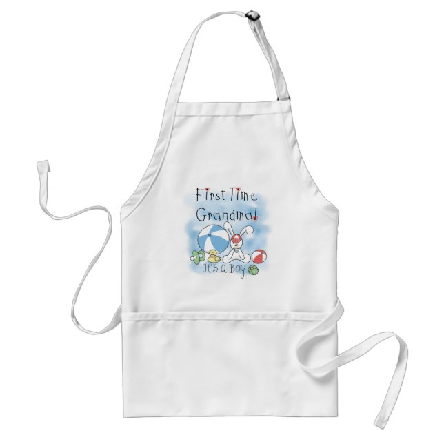 First Time Grandma of Boy Tshirts and Gifts Standard Apron (Front)