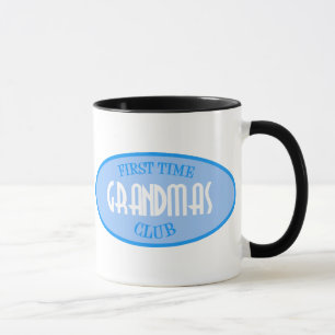 First Time Grandmas Club (Blue) Mug