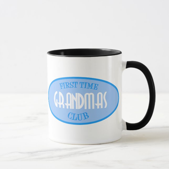 First Time Grandmas Club (Blue) Mug (Right)