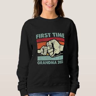 First Time Grandpa 2022 Funny New Promoted To Papa Sweatshirt