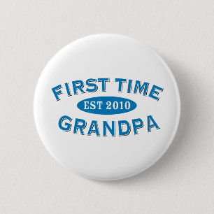 First Time Grandpa 2 Inch Round Button
