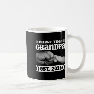 First Time Grandpa New Dad Est 2026 Shirt Fathers Coffee Mug