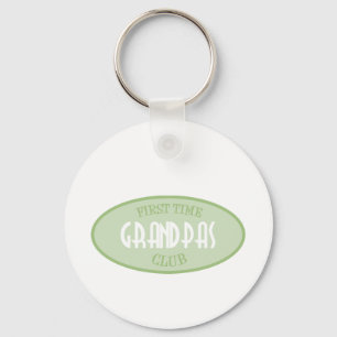 First Time Grandpas Club (Green) Keychain