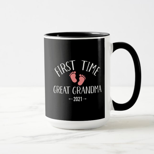 First time great grandma 2021 mug (Right)