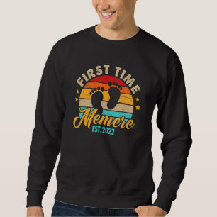 First Time Memere 2022   For Women Mother's Day Sweatshirt