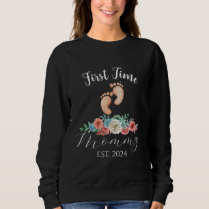 First Time Mommy To Be Mom Baby Shower Custom Sweatshirt