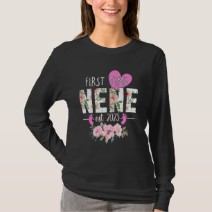 First Time Nene Est. 2025 Promoted To New Grandma  T-Shirt