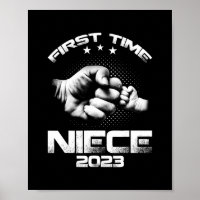 First Time Niece Est 2023 Funny Father's Day
