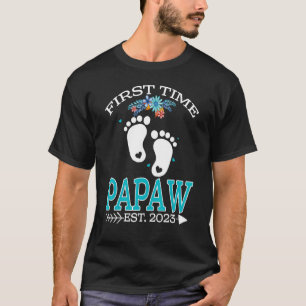 First Time Papaw 2023 Father's Day To Be Baby T-Shirt