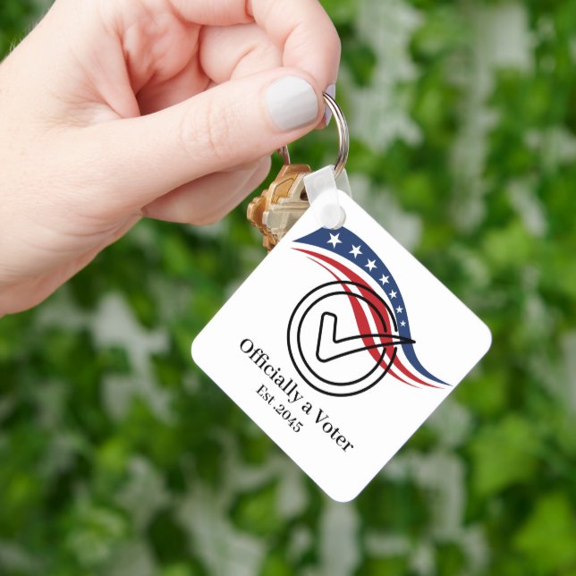 First Time Voter Keychain (Hand)