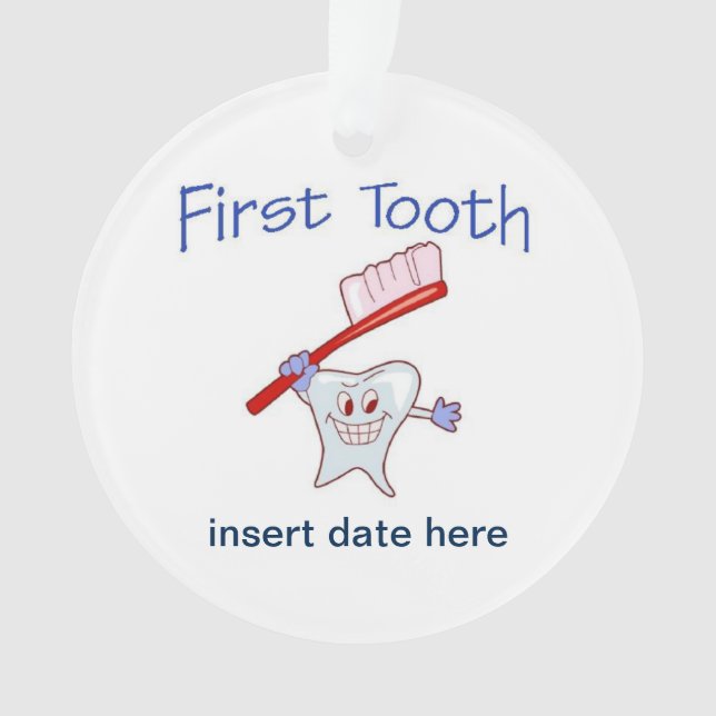 First Tooth Ornament (Front)