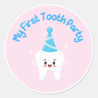 First Tooth Party Favor Stickers – Agrahadig