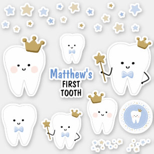 First Tooth Stickers, Scrapbooking or Party decor