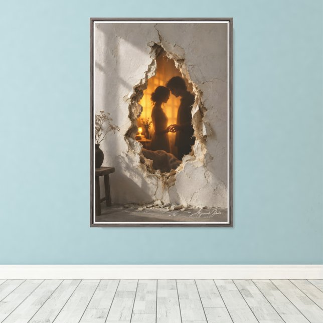 First Touch Canvas Print (Insitu(Wood Floor))