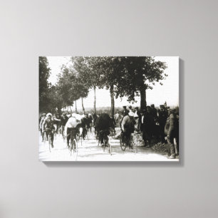 First Tour de France 1903 The Race Start  Canvas Print