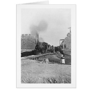 First train passing through the wall of Peking, Ch