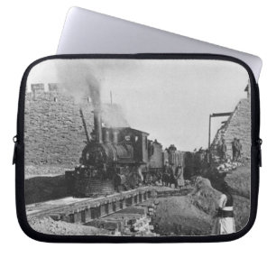 First train passing through the wall of Peking, Ch Laptop Sleeve