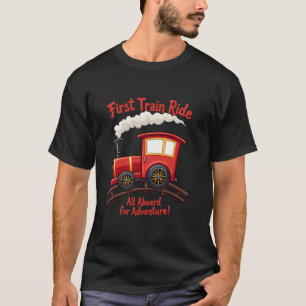 First Train Ride Railway Adventure Scenic Travel M T-Shirt