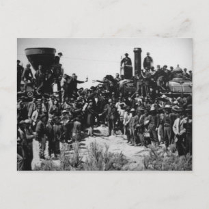 First Transcontinental Railroad Promontory Summit Postcard