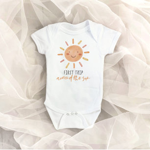 First Trip Around The Sun 1st Birthday Baby Bodysuit