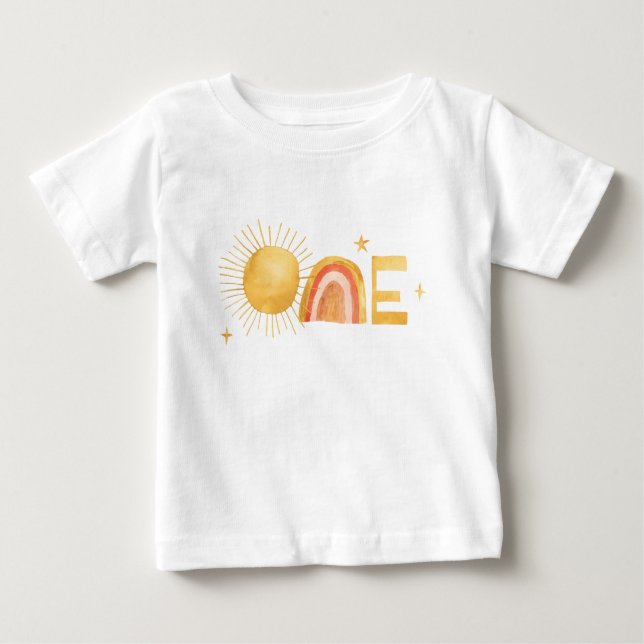 First Trip Around The Sun | 1st Birthday  Baby T-Shirt (Front)