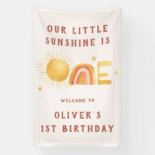 First Trip Around The Sun 1st Birthday Party Banner