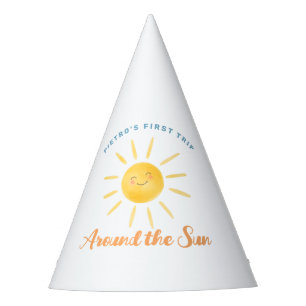 First Trip Around the Sun 1st Birthday Party Hat