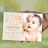First Trip Around the Sun 1st Birthday Photo Boho