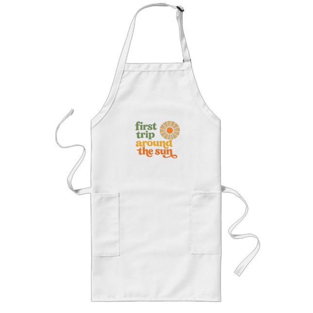 First Trip Around the Sun Apron – Cute 1st Birthda (Front)