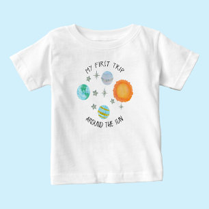 First Trip Around The Sun Birthday Planets Baby T-Shirt