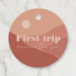 First Trip Around the Sun Gift and Favour Tags